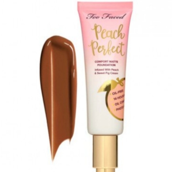 Too Faced Spiced Rum Peach Perfect Matte Foundation - Picture 1 of 12